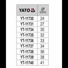Cheie tubulara 36 mm de impact lunga 1" Yato..